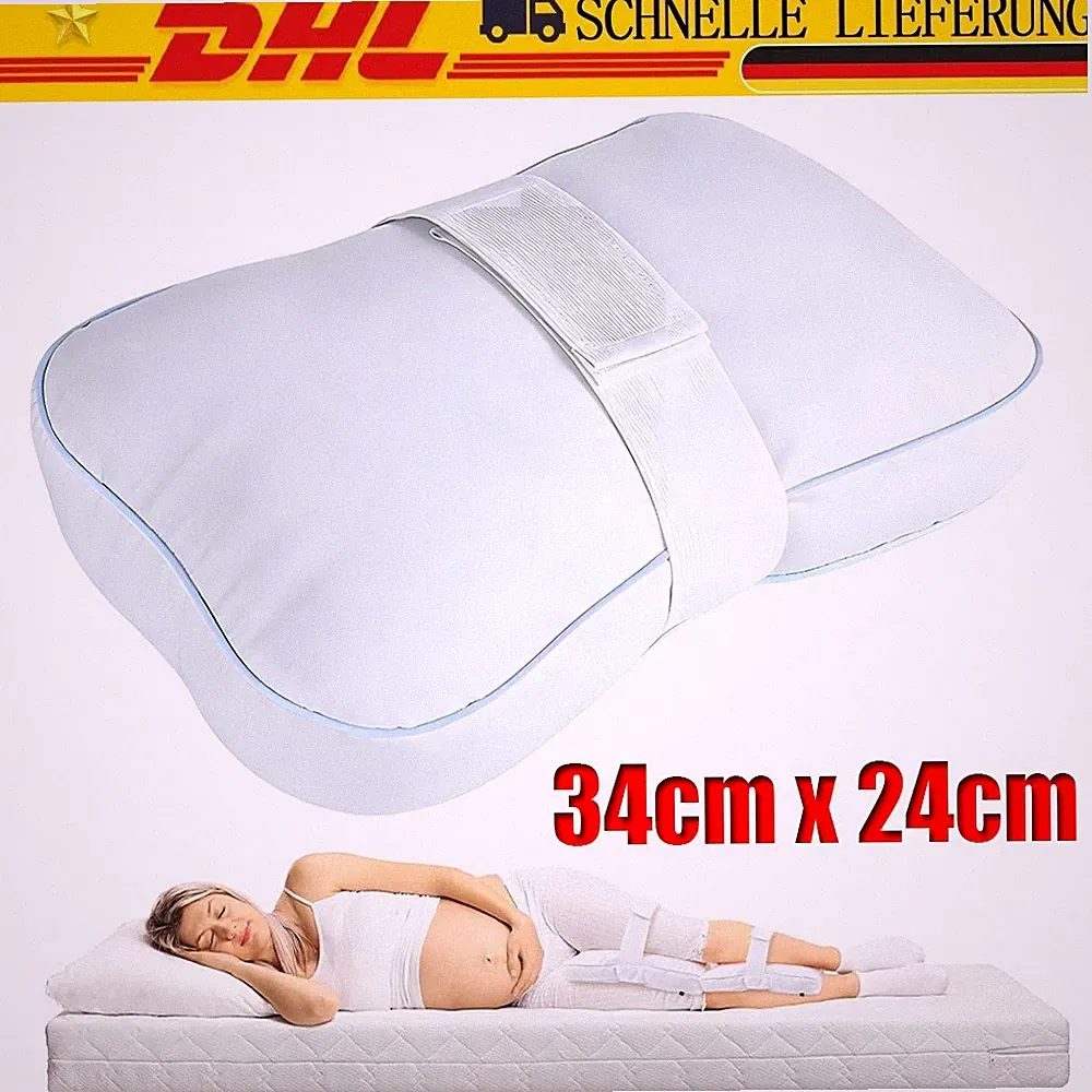 Orthopädisches Beinkissen Memory Foam Seitenschläfer Rücken Ischias Linderung DE