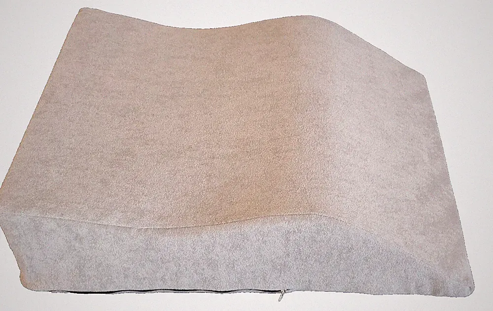 orthopädisches Beinruhekissen Venenkissen 75x50x20 cm Frotteebezug grau