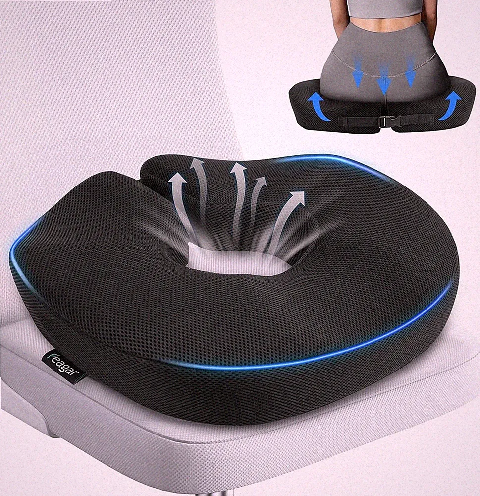 Orthopädisches Donut Sitzkissen Hämorrhoiden Memory-Schaum Sitzring Steißbein