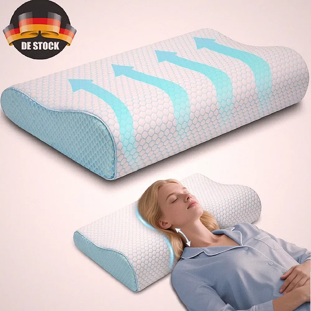 Orthopädisches – Ergonomisches Nackenstützkissen (weich) mit Memory-Schaum