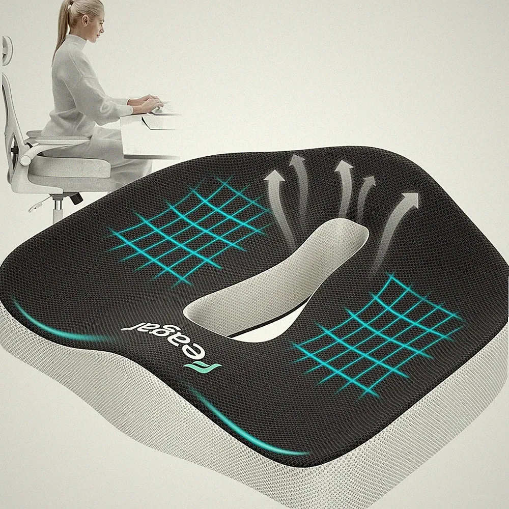 Orthopädisches Ergonomisches Sitzkissen für besseren Komfort im Büro oder Auto