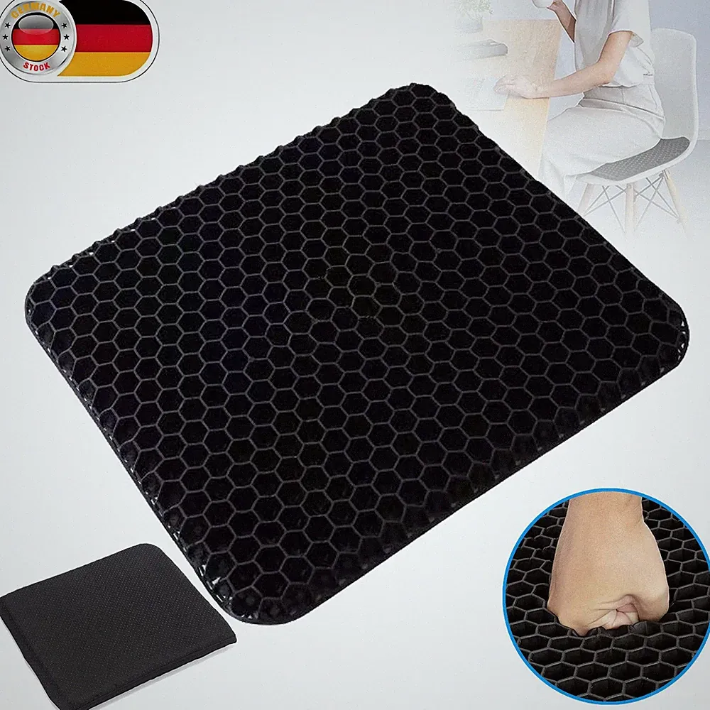 Orthopädisches Gel-Sitzkissen steißbeinkissen Sitzerhöhung Auto Rollstuhl Büro