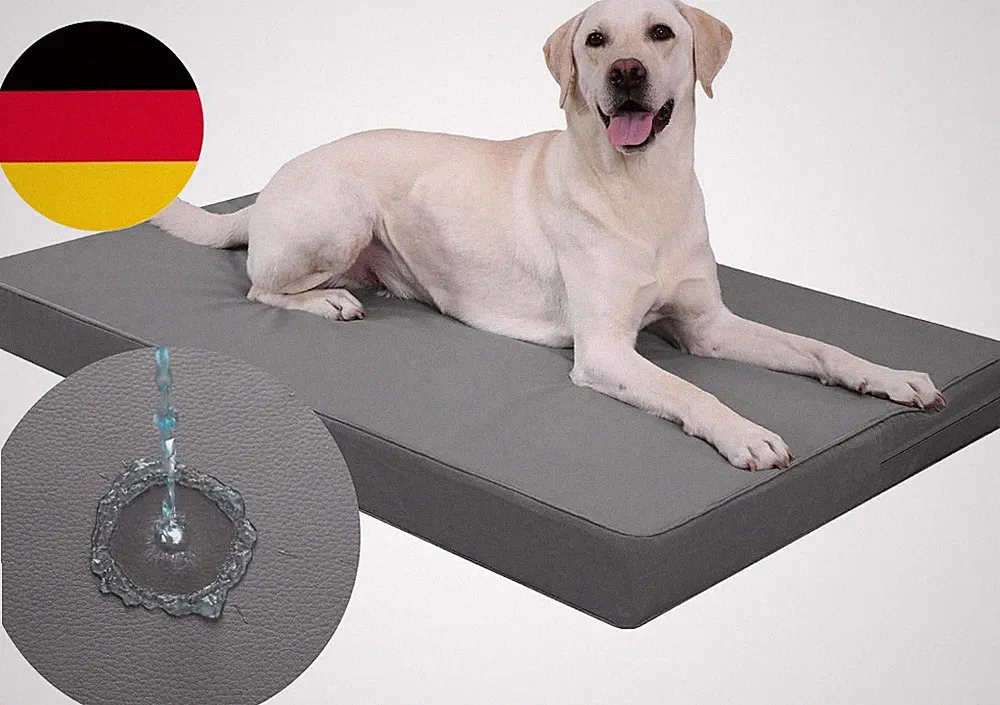 Orthopädisches Hundebett Grosse Hunde, Wasserdicht Kunstleder Hundekissen