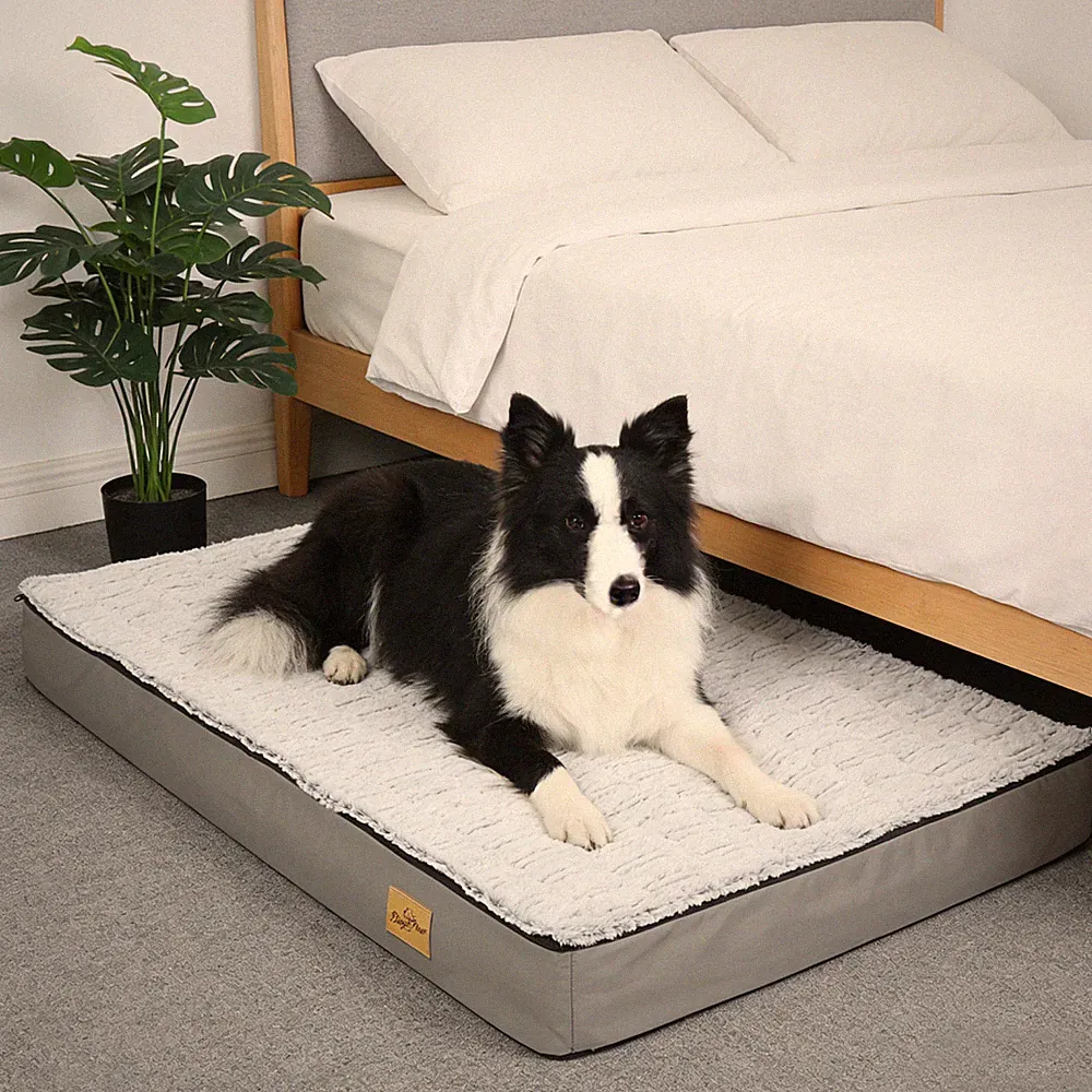 Orthopädisches Hundebett Hundekissen flauschig Bequem Anti Angst Kistenmatratze