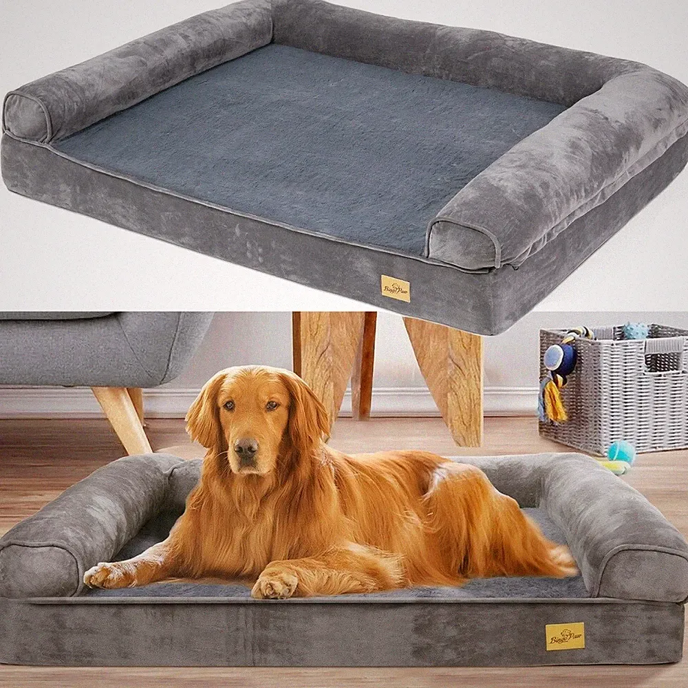 Orthopädisches Hundebett XXL Hundematratze Hundesofa für Große Hunde Hundekissen