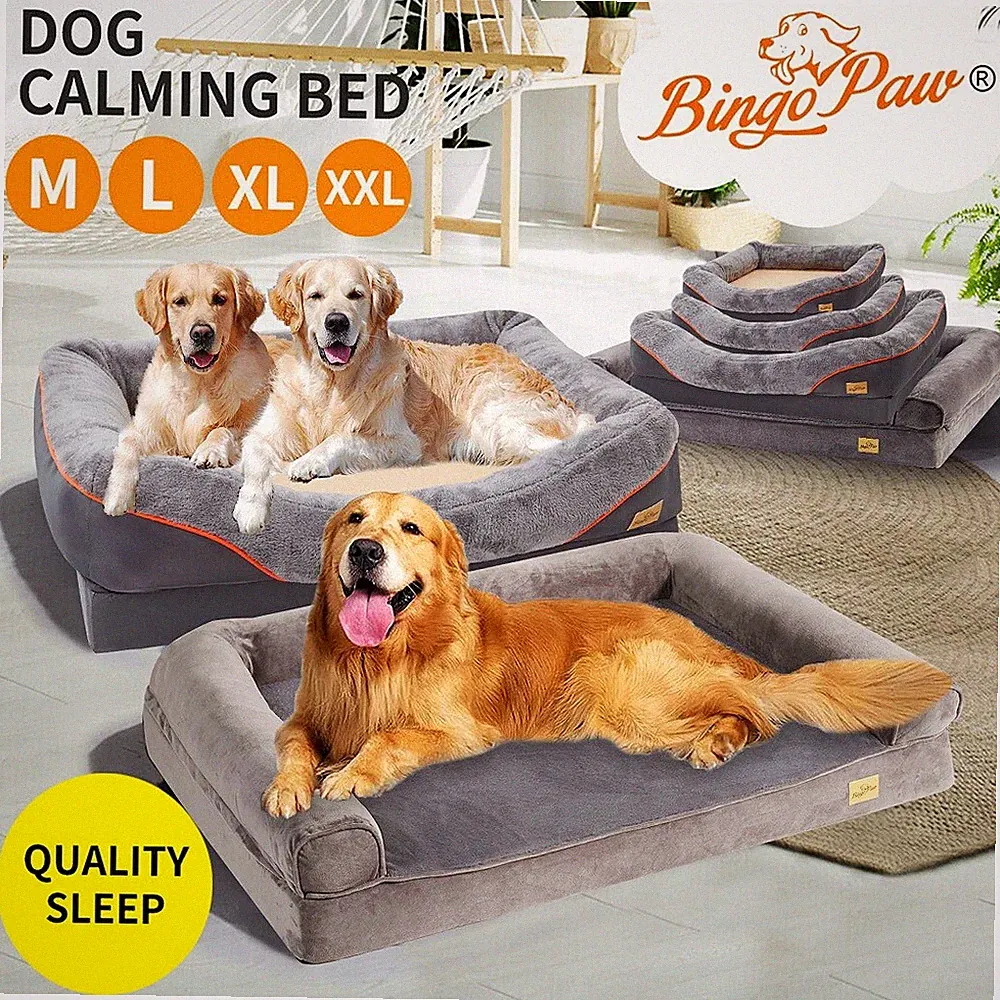 Orthopädisches Hundebett XXL Hundesofa Hundekissen Waschbar Schlafplatz DE
