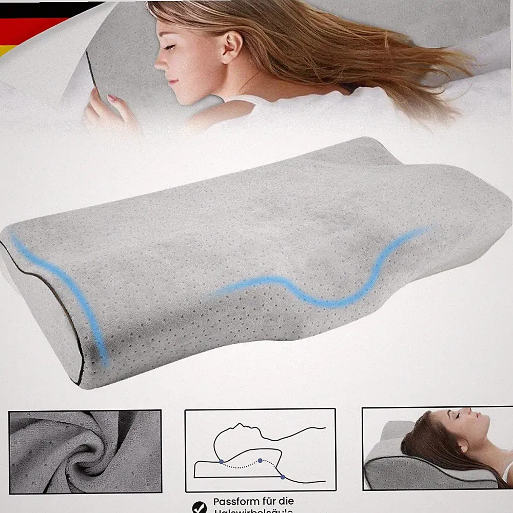 Orthopädisches HWS Kopfkissen Memory Schaum Nackenkissen Schmerz Relief