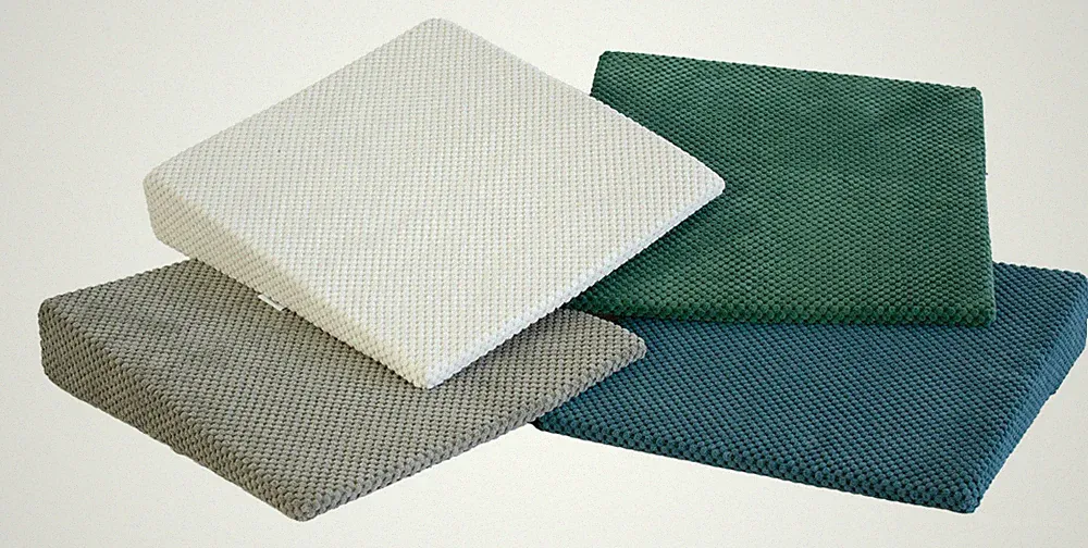 orthopädisches Keilkissen in Waffelpiqué Bubble Stoff 35x35x7/1 cm in 4 Farben