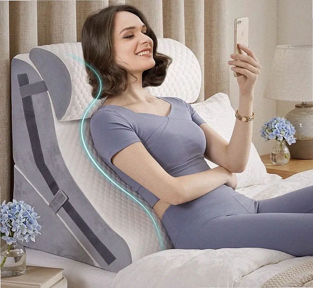 Orthopädisches Keilkissen Set 3-teilig – 15-in-1 Memory Foam Keilkissen