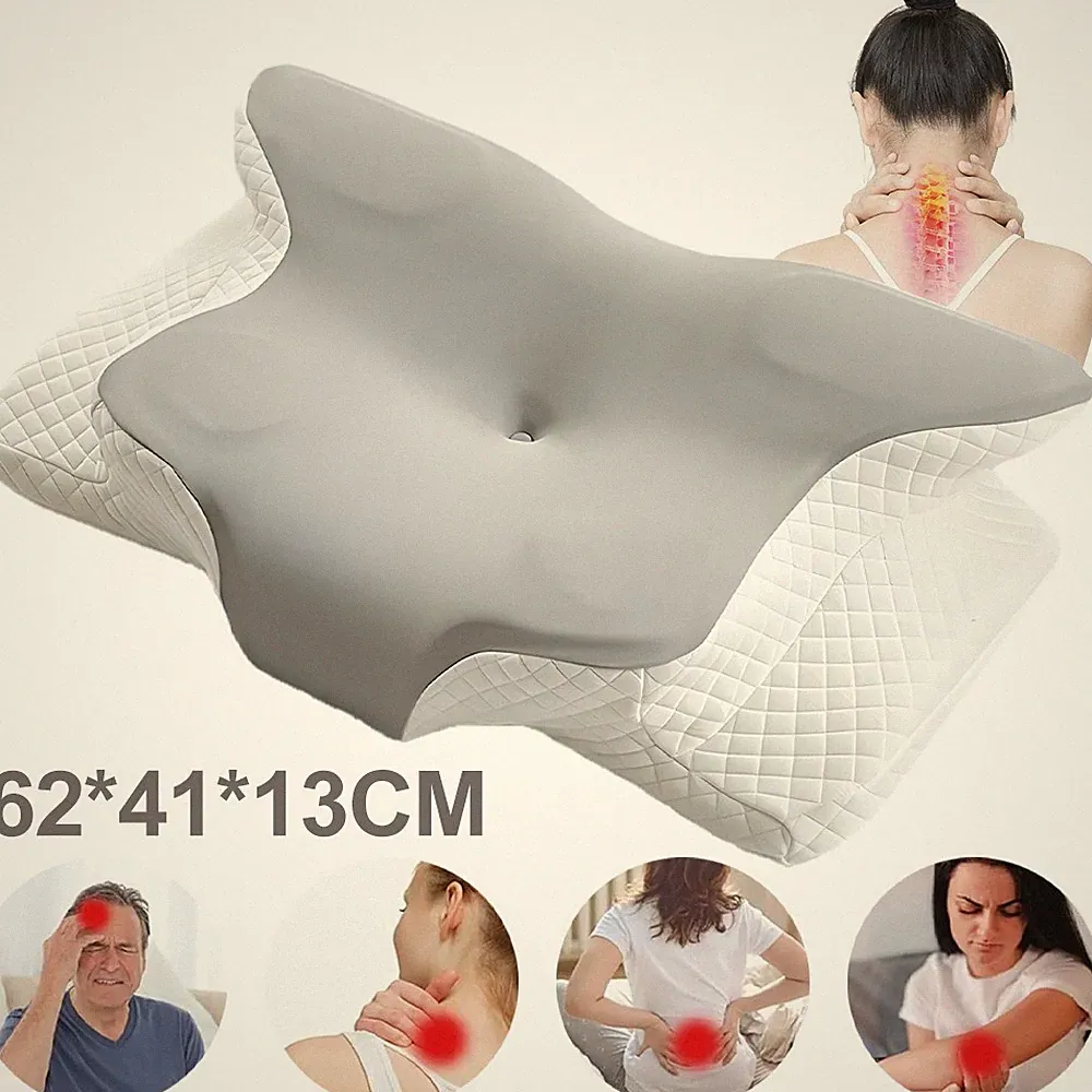 Orthopädisches Kissen aus Memory Foam, Seitenschläferkissen Nackenstützkissen DE