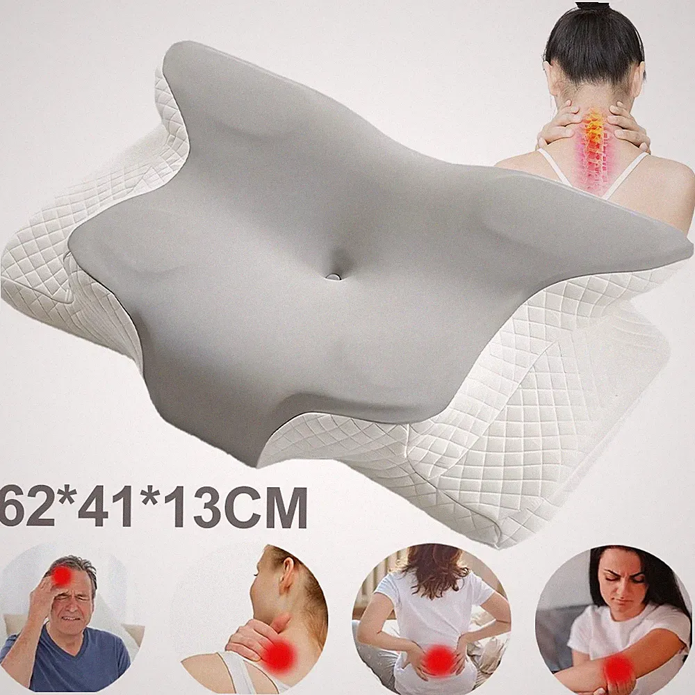 Orthopädisches Kissen aus Memory Foam, Seitenschläferkissen Nackenstützkissen DE