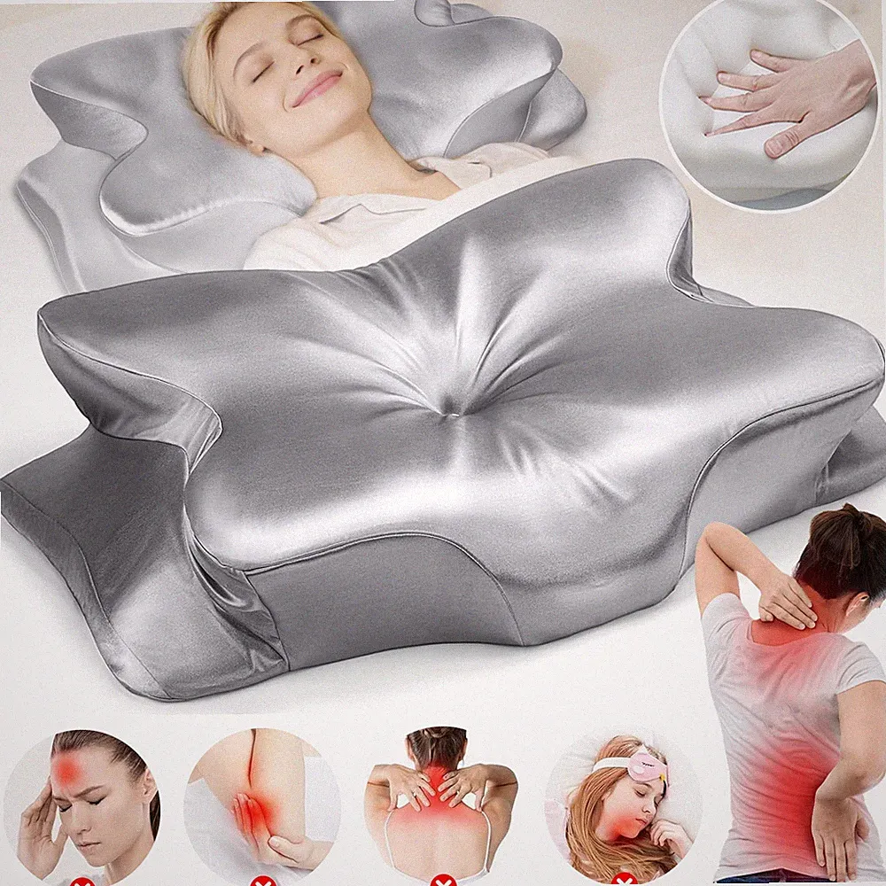 Orthopädisches Kissen Kopfkissen Nackenkissen Schlafkissen Memory Foam Kissen DE