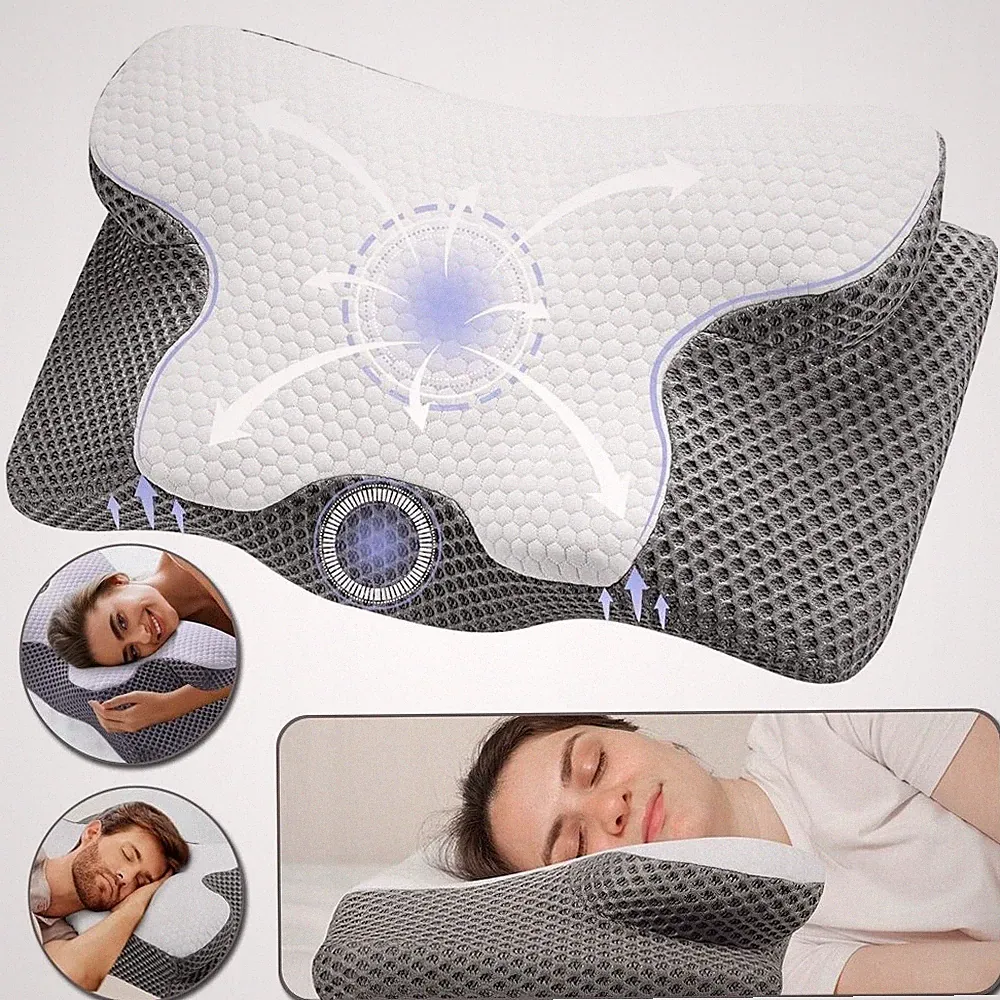 Orthopädisches Kissen Kopfkissen Nackenschmerzen Memory Foam Nackenstützkissen