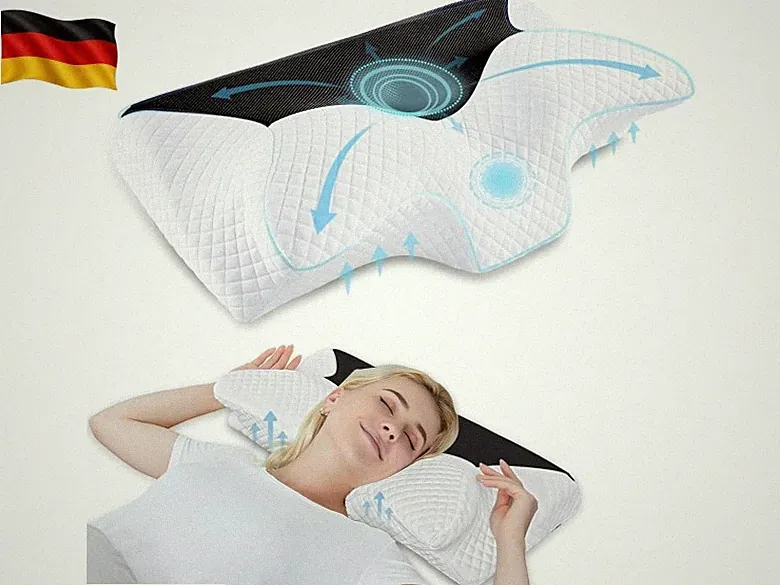 Orthopädisches Kissen Memory Foam Nackenstützkissen Ergonomisches Kopfkissen f