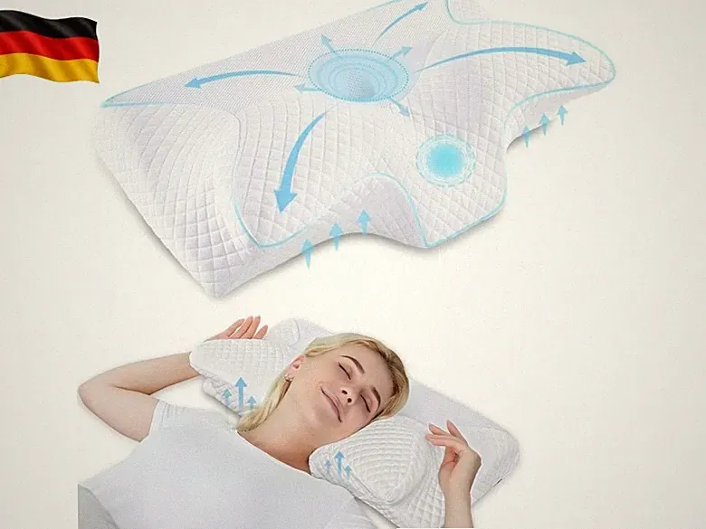 Orthopädisches Kissen Memory Foam Nackenstützkissen für HWS Ergonomisches Ko