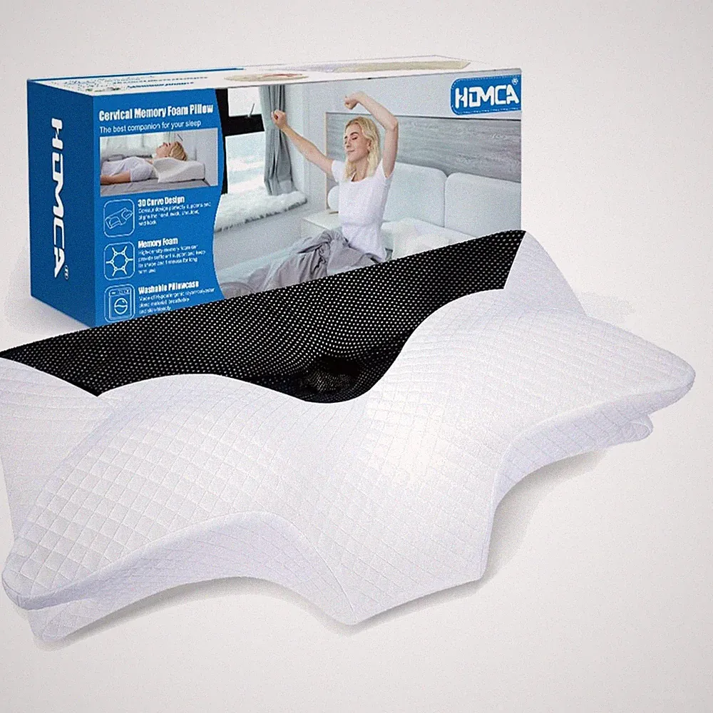 Orthopädisches Kissen Memory Foam Nackenstützkissen Kopfkissen Schlafkissen