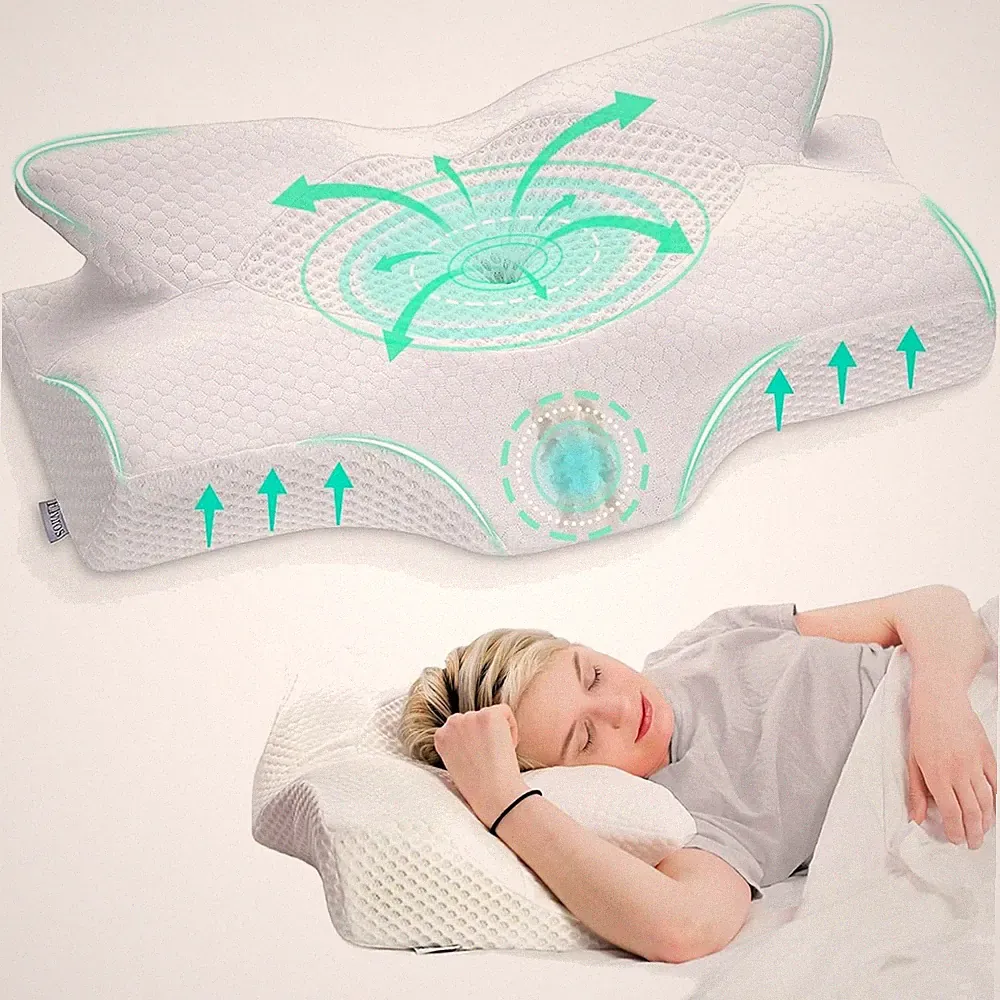Orthopädisches Kissen Memory Foam Schlafkissen Kopfkissen Nackenkissen