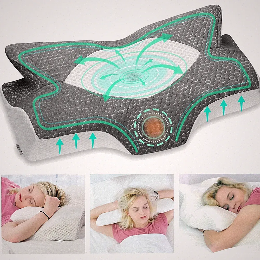 Orthopädisches Kissen Memory Foam Seitenschläfer Nackenstützkissen