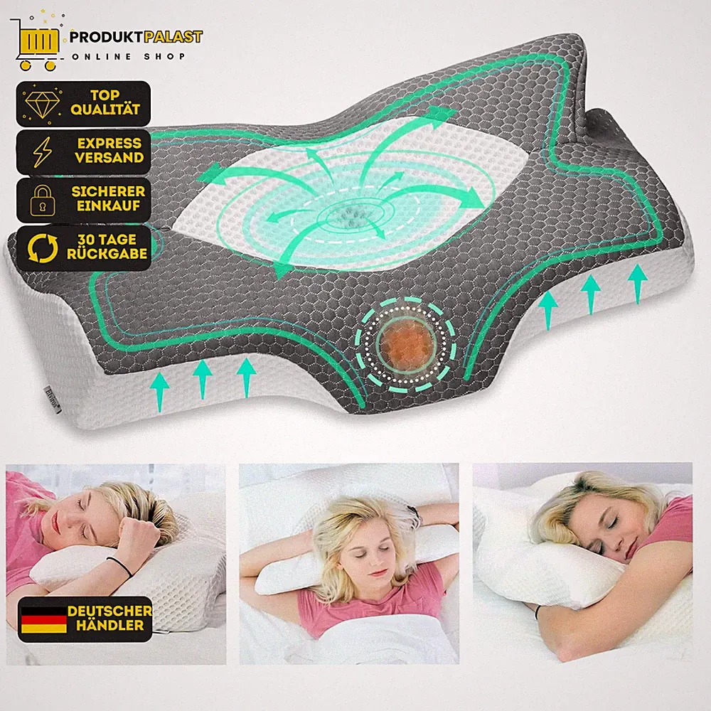 Orthopädisches Kissen Memory Foam Seitenschläferkissen für besseren Schlaf