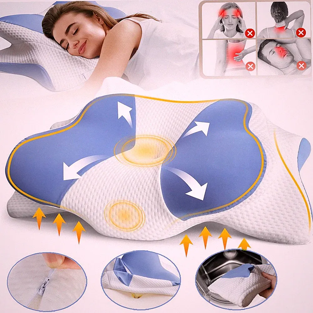 Orthopädisches Kissen Memory Foam Seitenschläferkissen Schlaf Nackenstützkissen