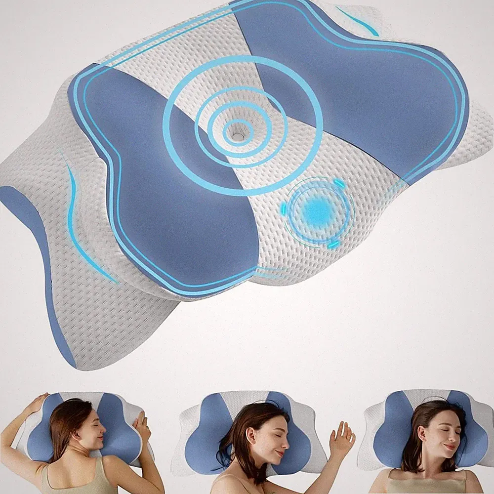Orthopädisches Kissen Nackenstützkissen Memory Foam Kopfkissen Schlafkissen Deko