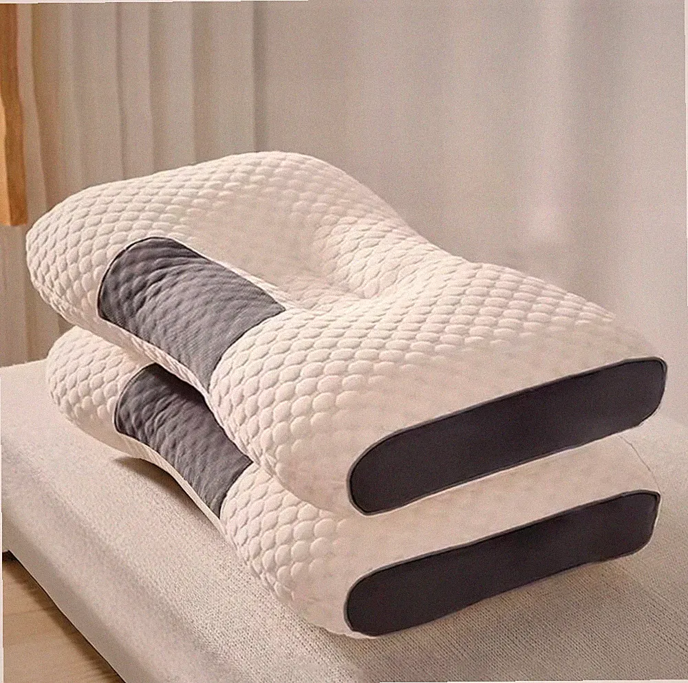 ORTHOPÄDISCHES KISSEN NIEDRIG NACKEN MEMORY FOAM MILBENSCHUTZ ANTIALLERGISCH SOJAFASER