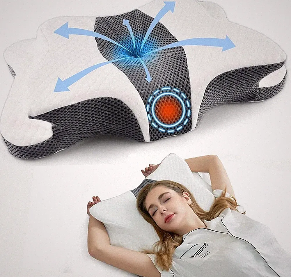 Orthopädisches Kissen Pillow Memory Schaum Antischnarchkissen Höhenverstellbar