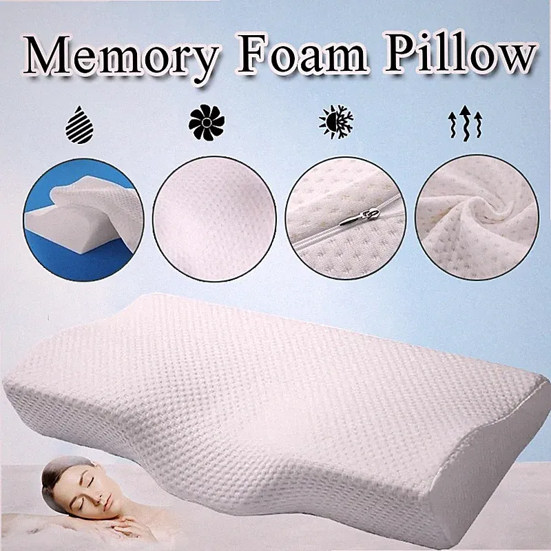 Orthopädisches Kissen Schaum Memory Pillow Schlafkissen Ergonomisch Kopfkissen