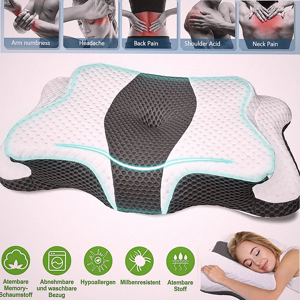 Orthopädisches Kissen Seitenschläferkissen Memory Schaum Pillow Ergonomisches