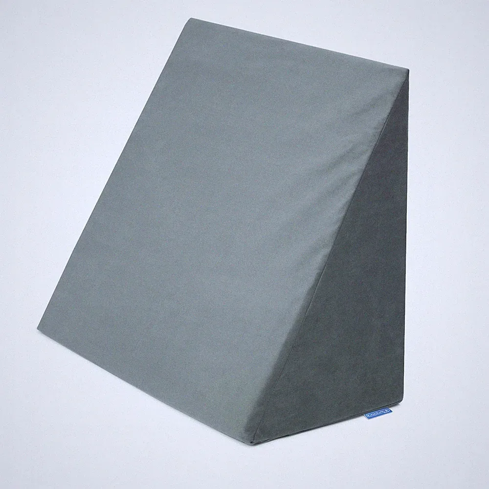 Orthopädisches Kissen „Well B4“, grau, Memory-Schaum, 68 x 80 x 16 cm