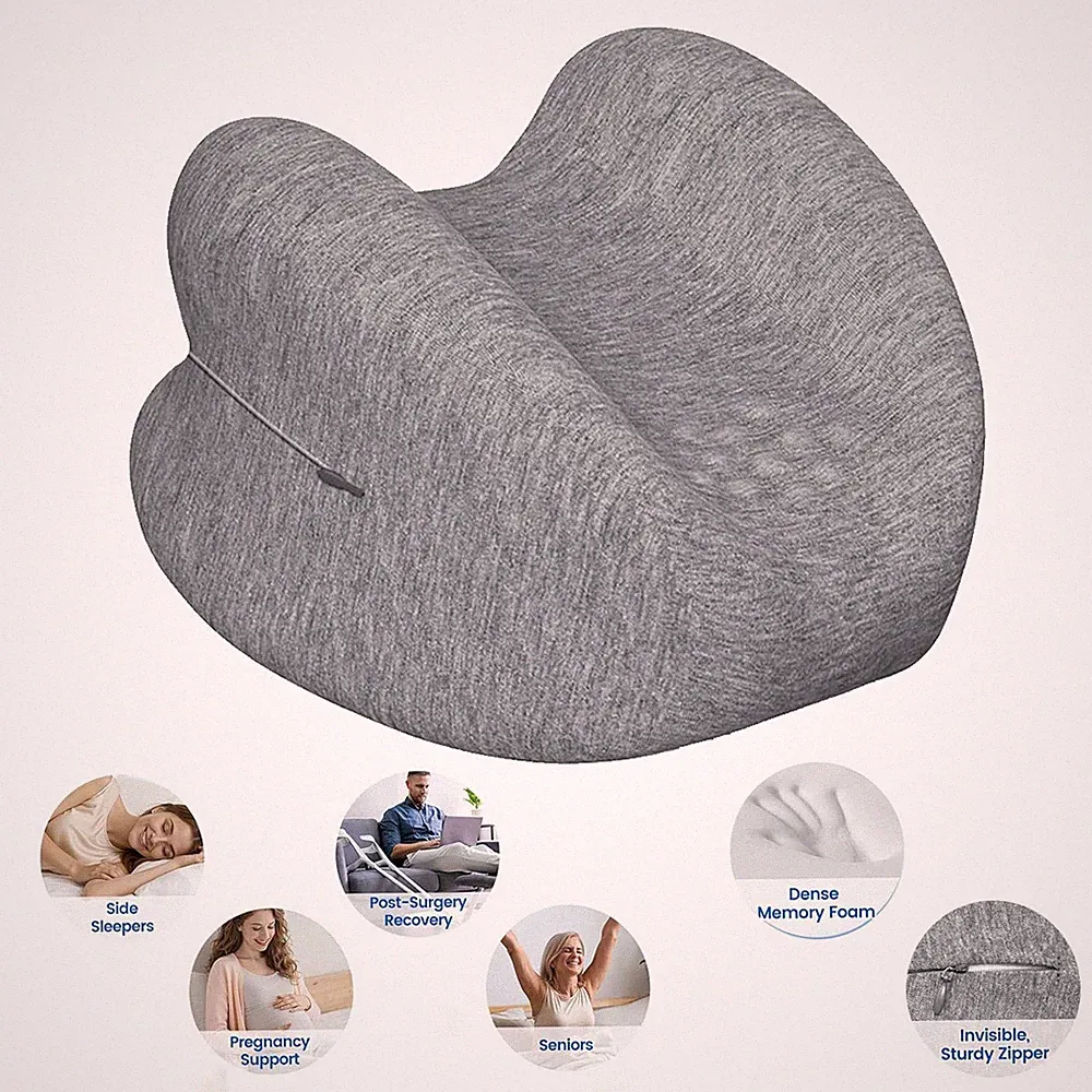 Orthopädisches Kniekissen Beinkissen für Seitenschläfer Memory Foam Schlafkissen