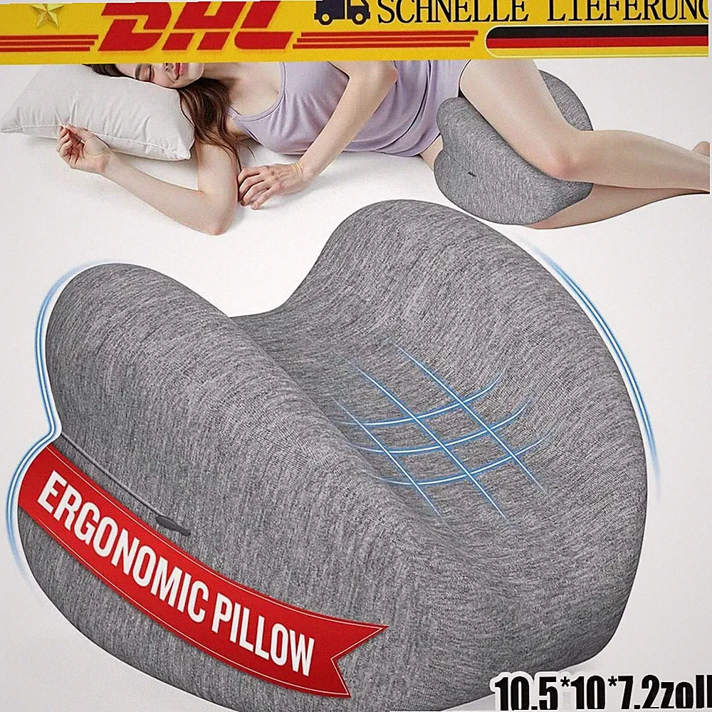 Orthopädisches Kniekissen Beinkissen für Seitenschläfer ohno Band Memory Foam