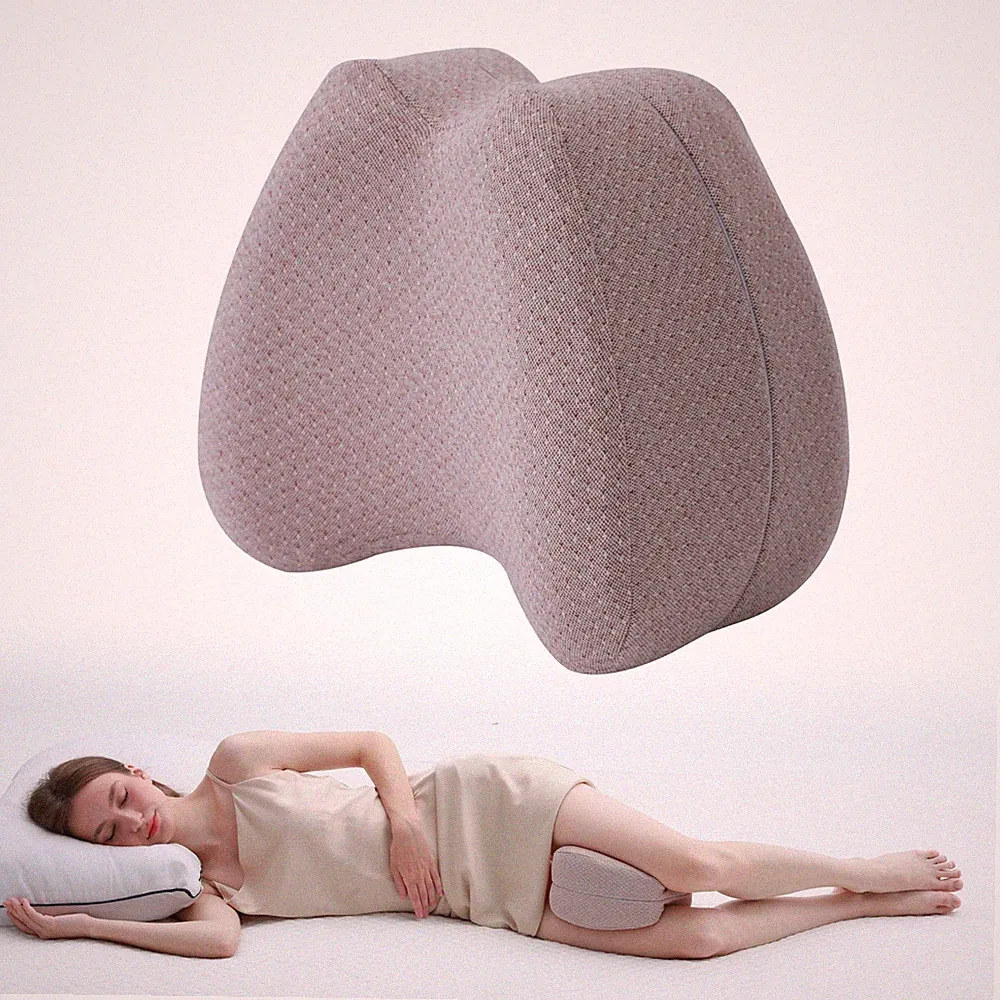 Orthopädisches Kniekissen Beinkissen Memory-Schaum für Rücken und Seitenschläfer