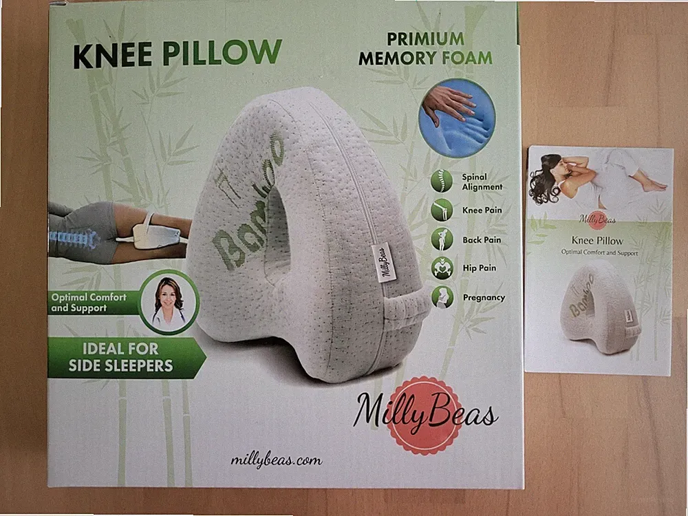 Orthopädisches Kniekissen für Seitenschläfer