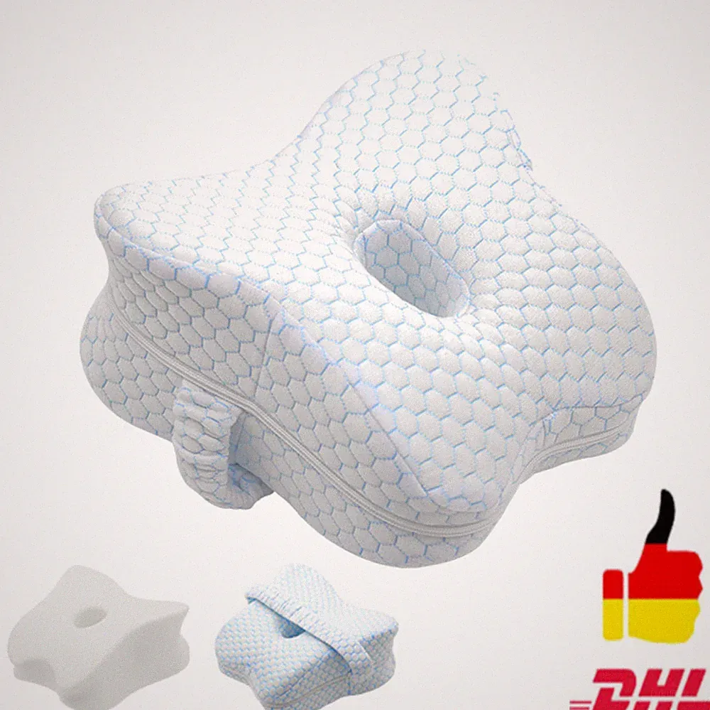 Orthopädisches Kniekissen für Seitenschläfer Unterstützung Bein Kissen.