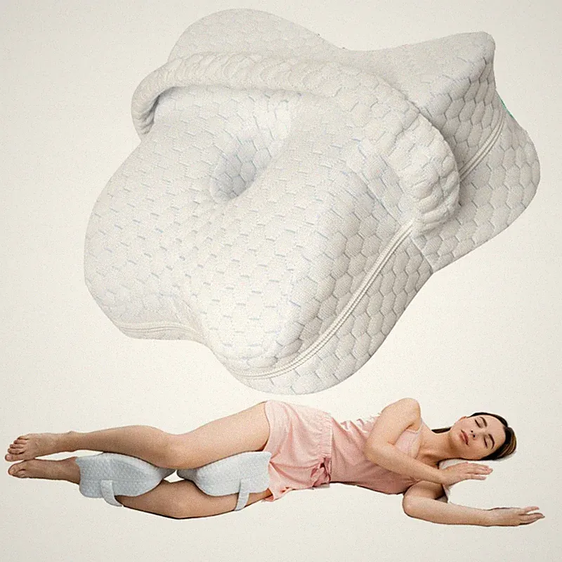 Orthopädisches Kniekissen für Seitenschläfer Wadenkissen Beinkissen Memory Foam