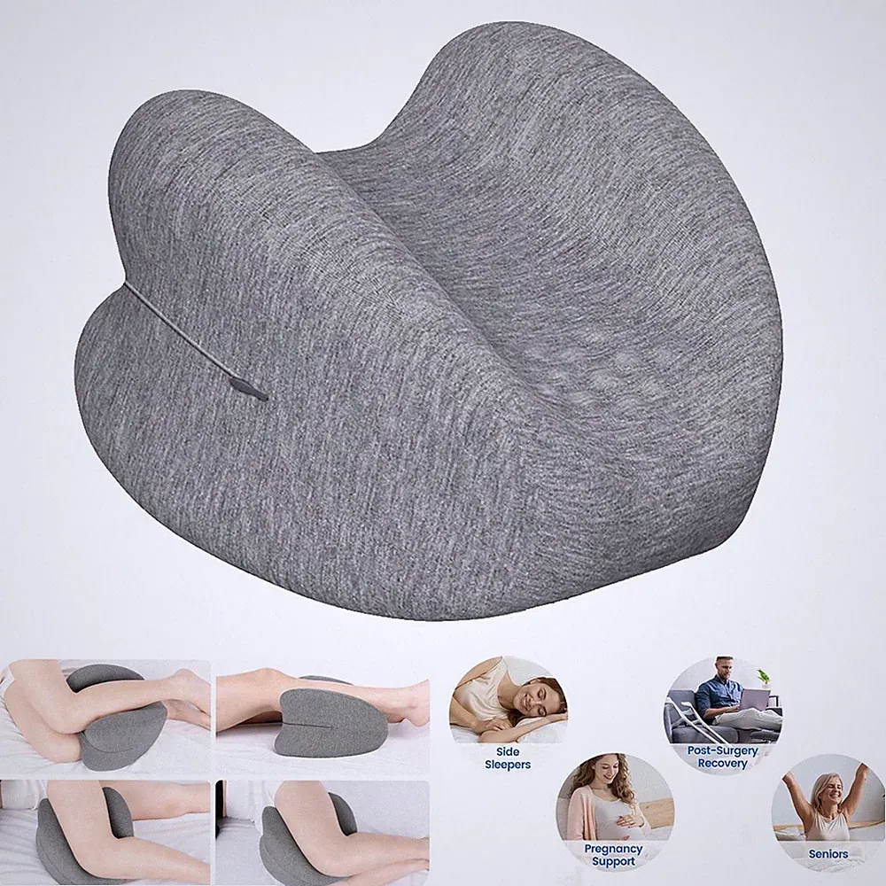 Orthopädisches Kniekissen Memory Foam Beinkissen für Seitenschläfer Schlafkissen