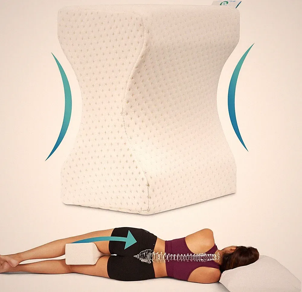 Orthopädisches Kniekissen Memory Foam Schmerz Rückenlinderung Schlaf Seite Bein Unterstützung