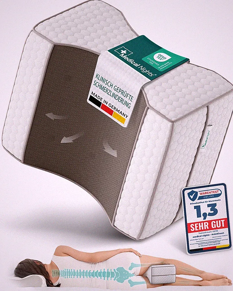 Orthopädisches Kniekissen Schlafkissen Beinkissen Seitenschläfer Memory Foam