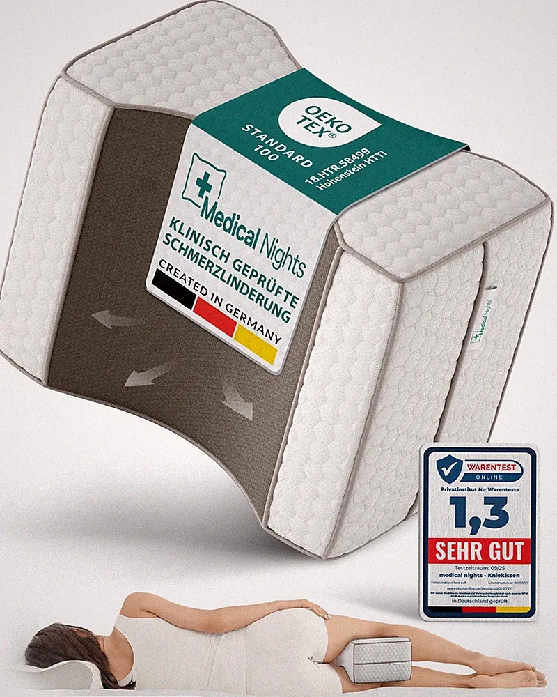 Orthopädisches Kniekissen Schlafkissen Beinkissen Seitenschläfer Memory Foam