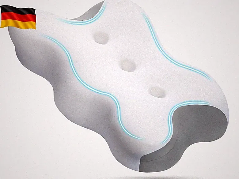 Orthopädisches Kopfkissen aus Memory Foam Kissen, Ergonomisches Kopfkissen für S