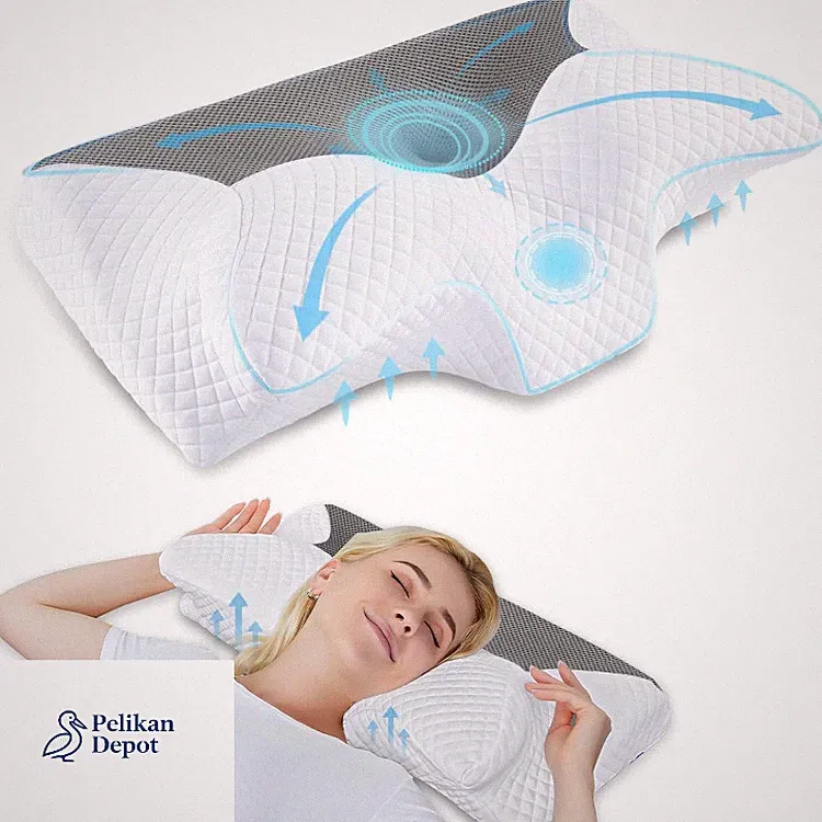 Orthopädisches Kopfkissen HOMCA Memory Foam Waschbar 60x35