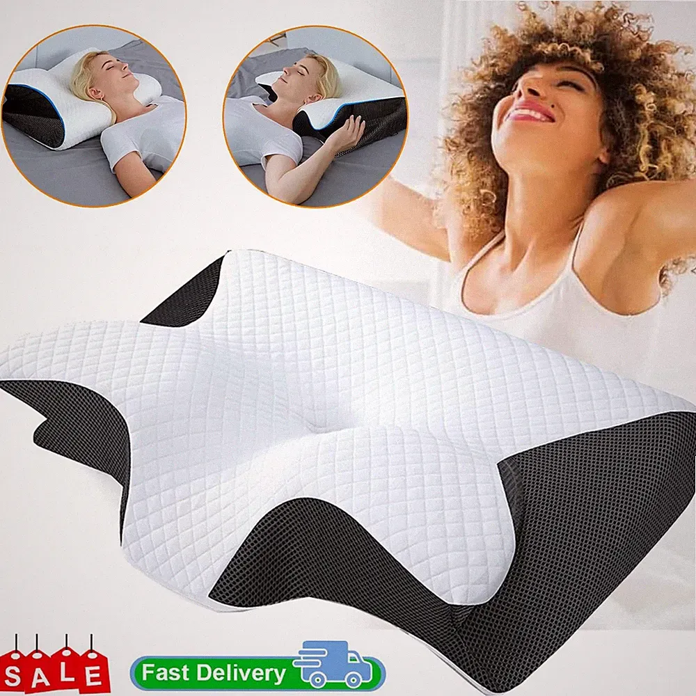 Orthopädisches Kopfkissen Memory Foam Nackenkissen Nackenstützkissen Bettkissen