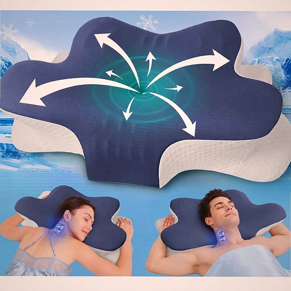 Orthopädisches Kopfkissen Nackenstützkissen Memory Foam Seitenschläfer Kissen