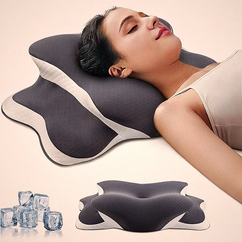 Orthopädisches Kopfkissen Nackenstützkissen Memory Foam Seitenschläferkissen