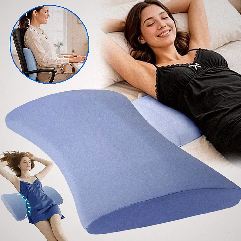 Orthopädisches Lendenkissen ergonomische Rückenstütze für Bett Sofa Memory-Schau