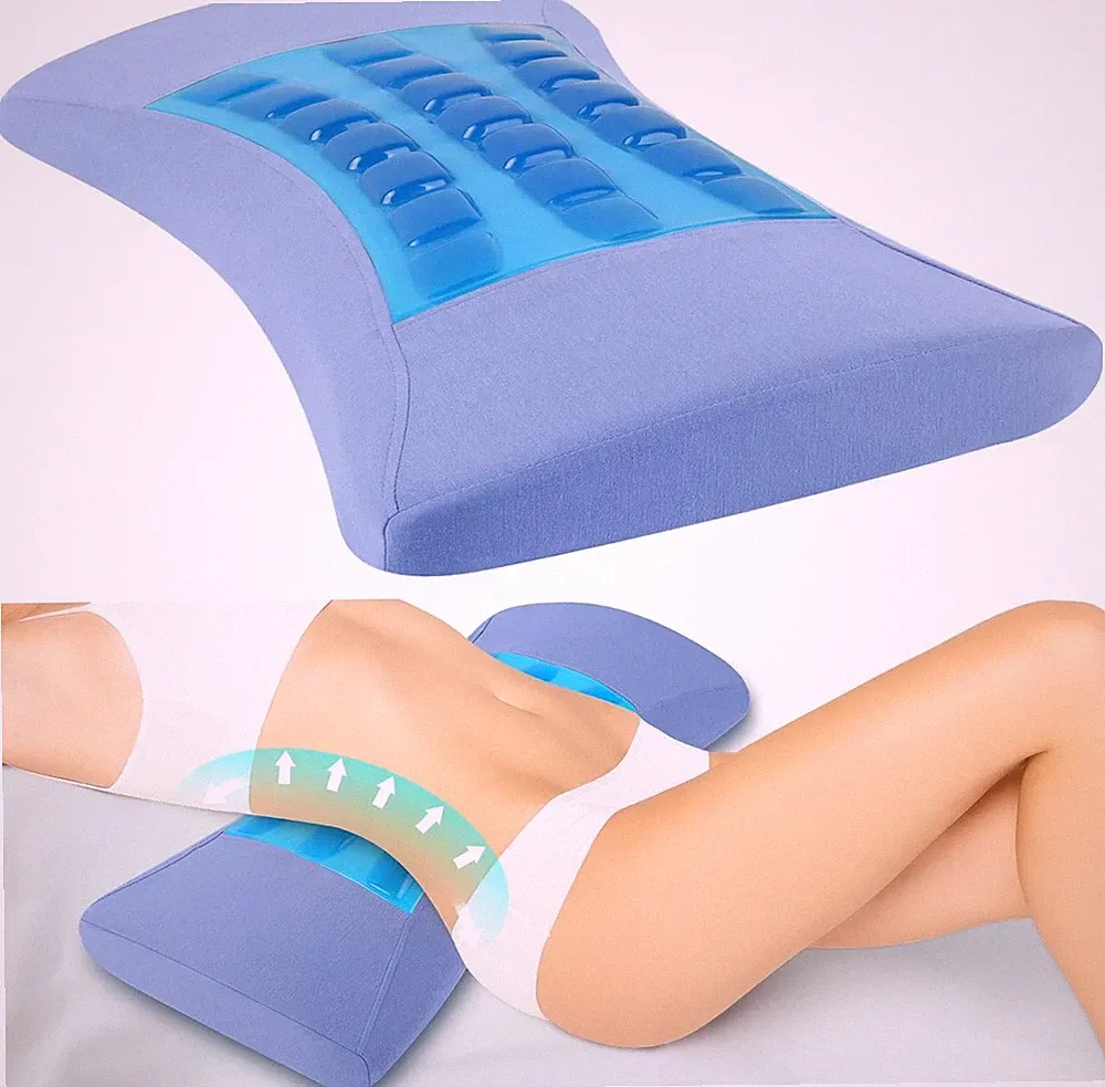 Orthopädisches Lendenkissen mit kühlender Gel-Schicht Ergonomische Rücken- & Lor