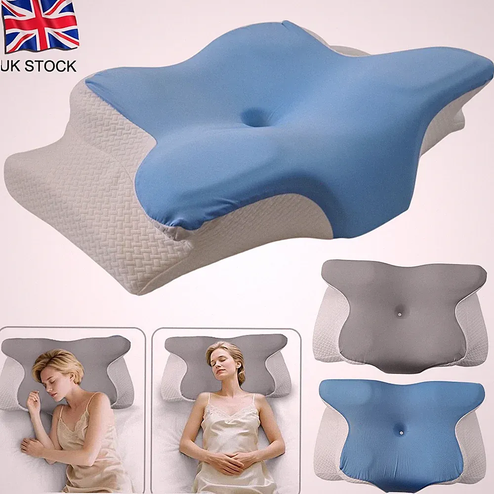 Orthopädisches Memory Foam Kissen ergonomische Form bei Hals-Nacken- & Schulterschmerzen