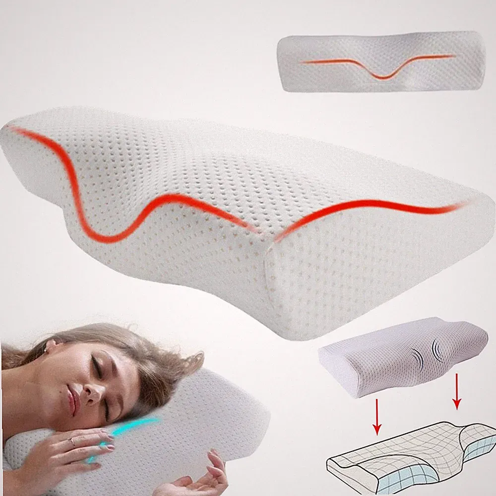 Orthopädisches Memory Foam Kissen–Ideal für Nacken-, Kopf- & Rückenunterstützung
