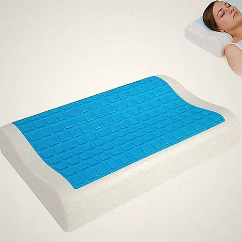 Orthopädisches Memory Foam Kissen Nacken Schulter Unterstützung Schmerzlinderung Kühl Gel Bett